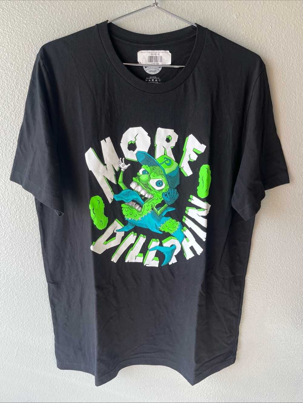 TYLER SPENCER Pickles Series Black T-SHIRT More Dillphin Men’s XL